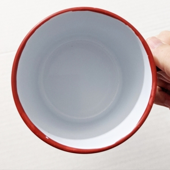 I Love Cocoa Metal Red And White Mug. Perfect For Winter! - Picture 2 of 3